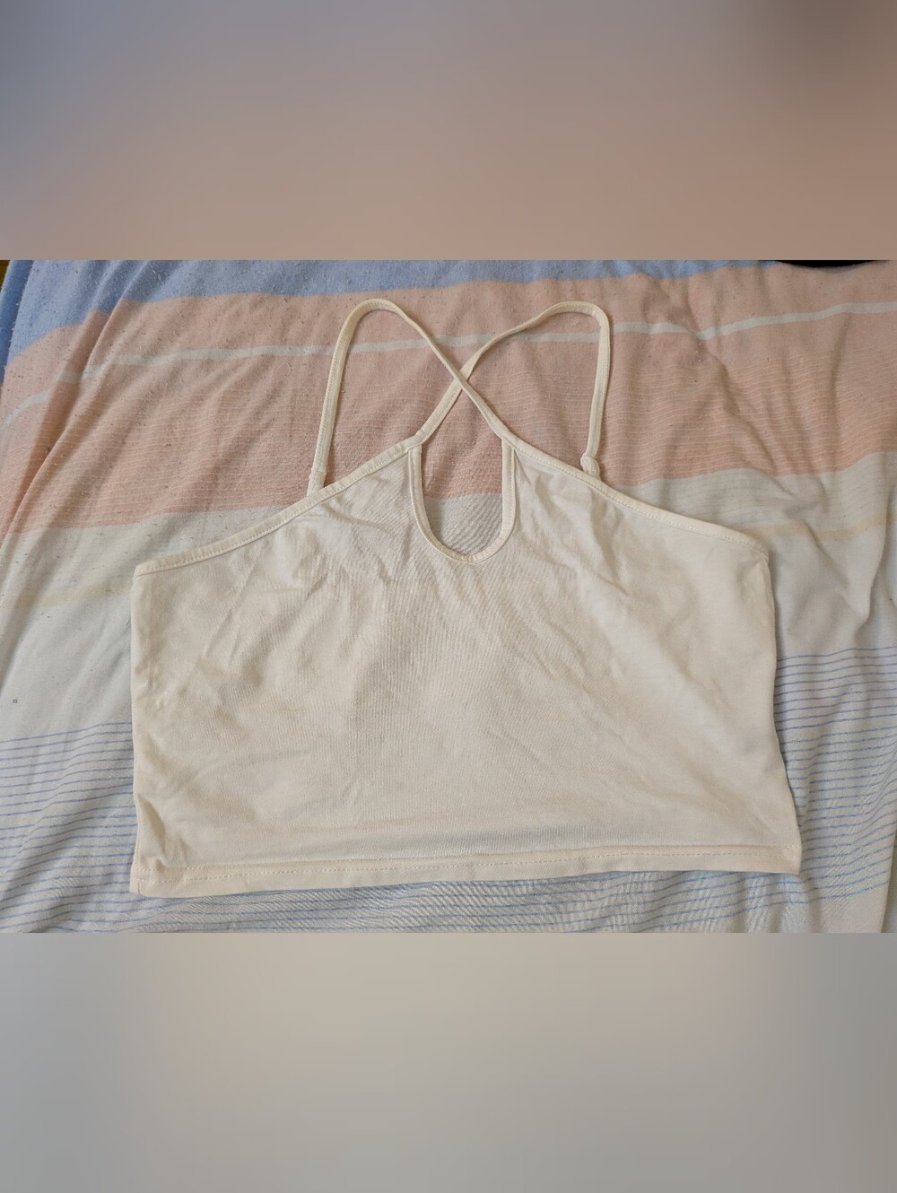 White Strappy Crop Top